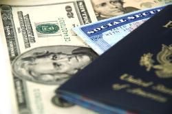 Passport, $20 bill and a social security card